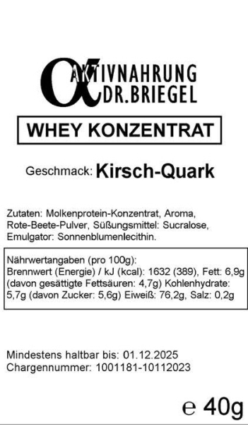 AktivWhey Konzentrat 40g-Packung